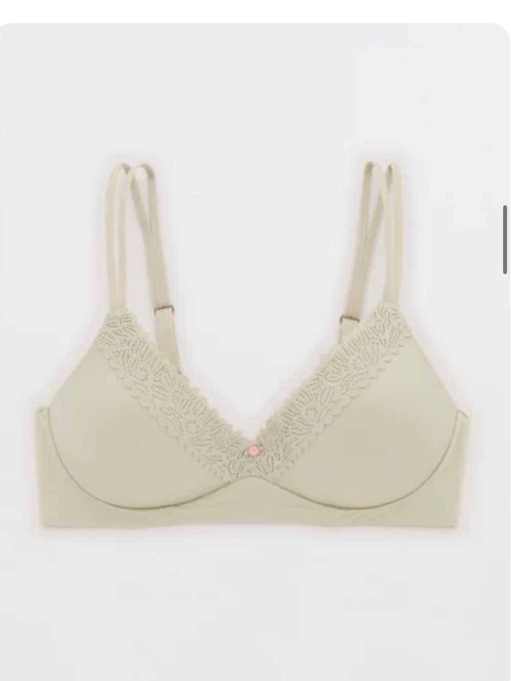 Light green Sunni wireless push up bra